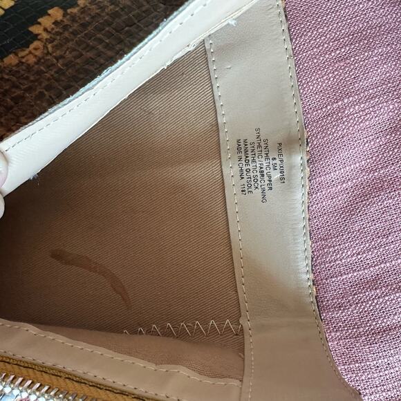 Steve Madden | Size 6.5 Pixie Yellow Snake Skin Mid-Calf Booties Block Heel - Picture 12 of 16